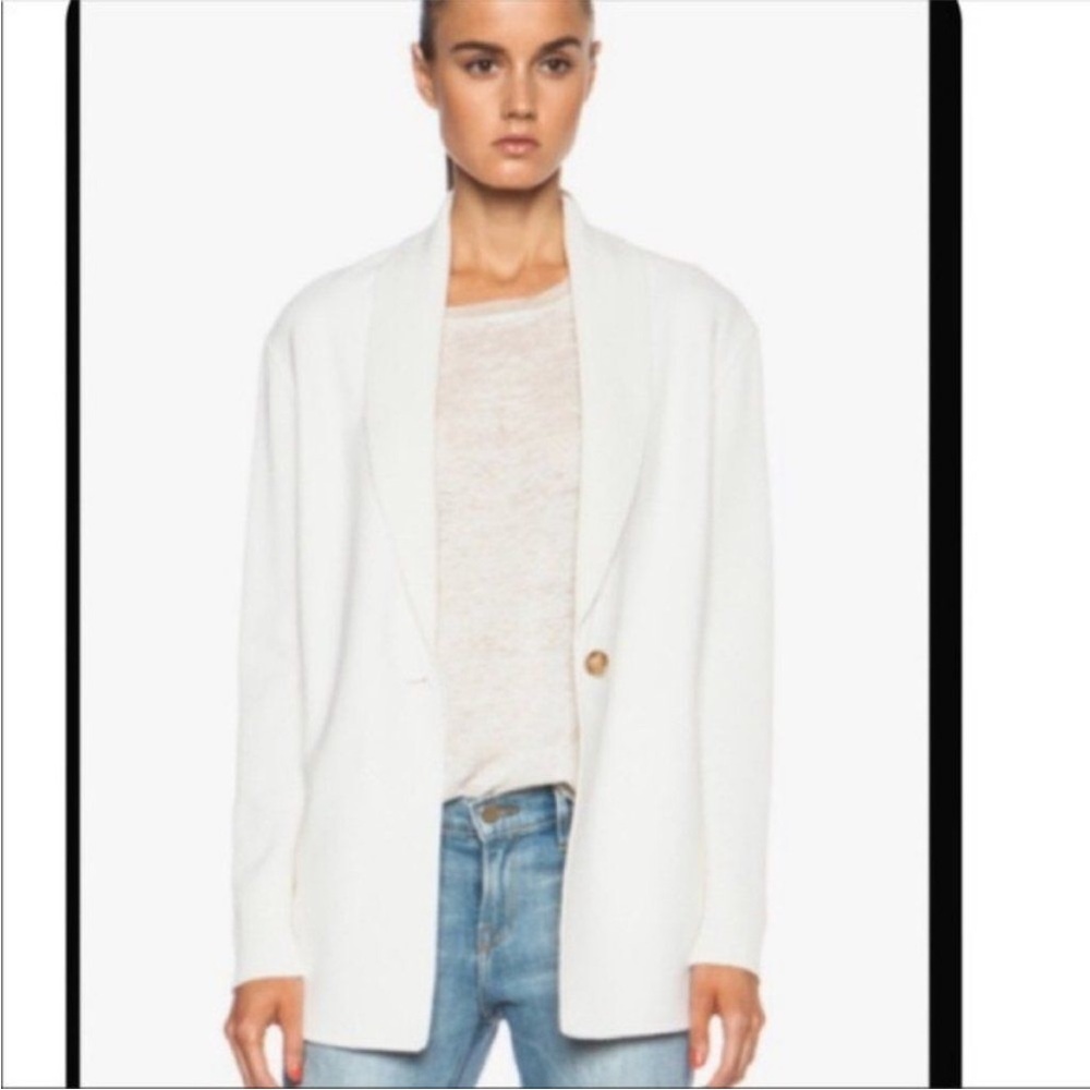 Vince White Women's Sweater Blazer, Sz S